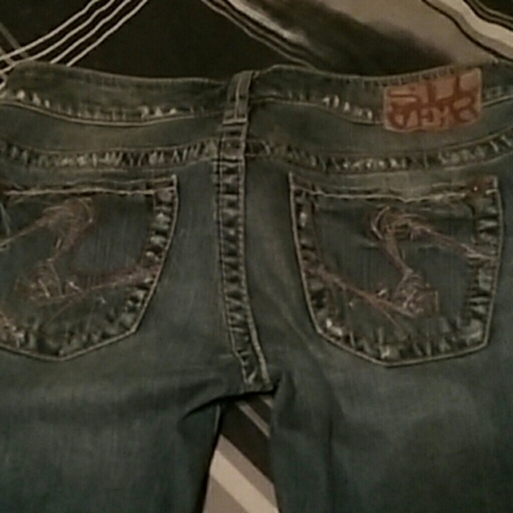 Silver jeans for women
